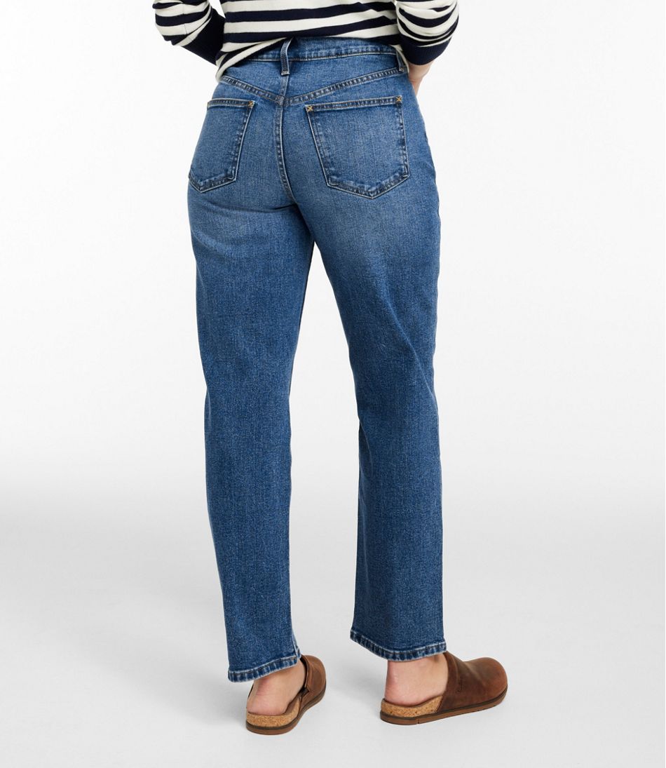 L.L.Bean | Women's 207 Vintage Jeans, High-Rise Stovepipe Ankle