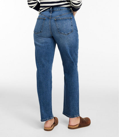 L.L.Bean | Women's 207 Vintage Jeans, High-Rise Stovepipe Ankle