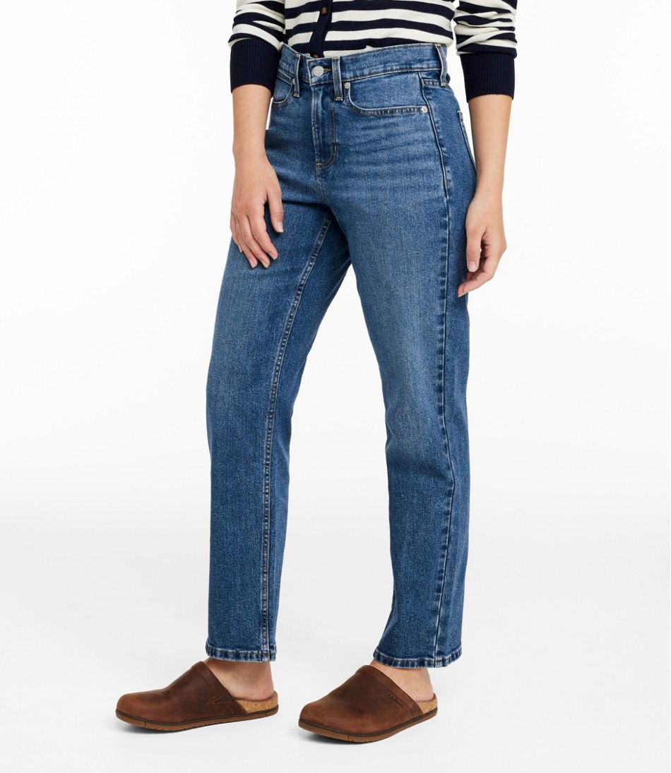 L.L.Bean | Women's 207 Vintage Jeans, High-Rise Stovepipe Ankle