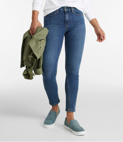 L.L.Bean | Women's BeanFlex® Jeans, High-Rise Slim-Leg Ankle