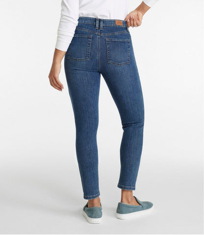 L.L.Bean | Women's BeanFlex® Jeans, High-Rise Slim-Leg Ankle
