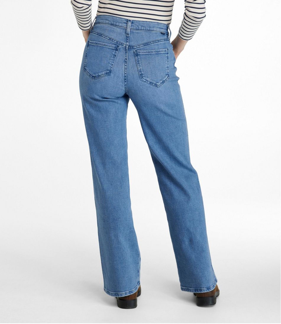 L.L.Bean | Women's L.L.Bean Everyday Stretch Jeans, High-Rise Relaxed Wide-Leg