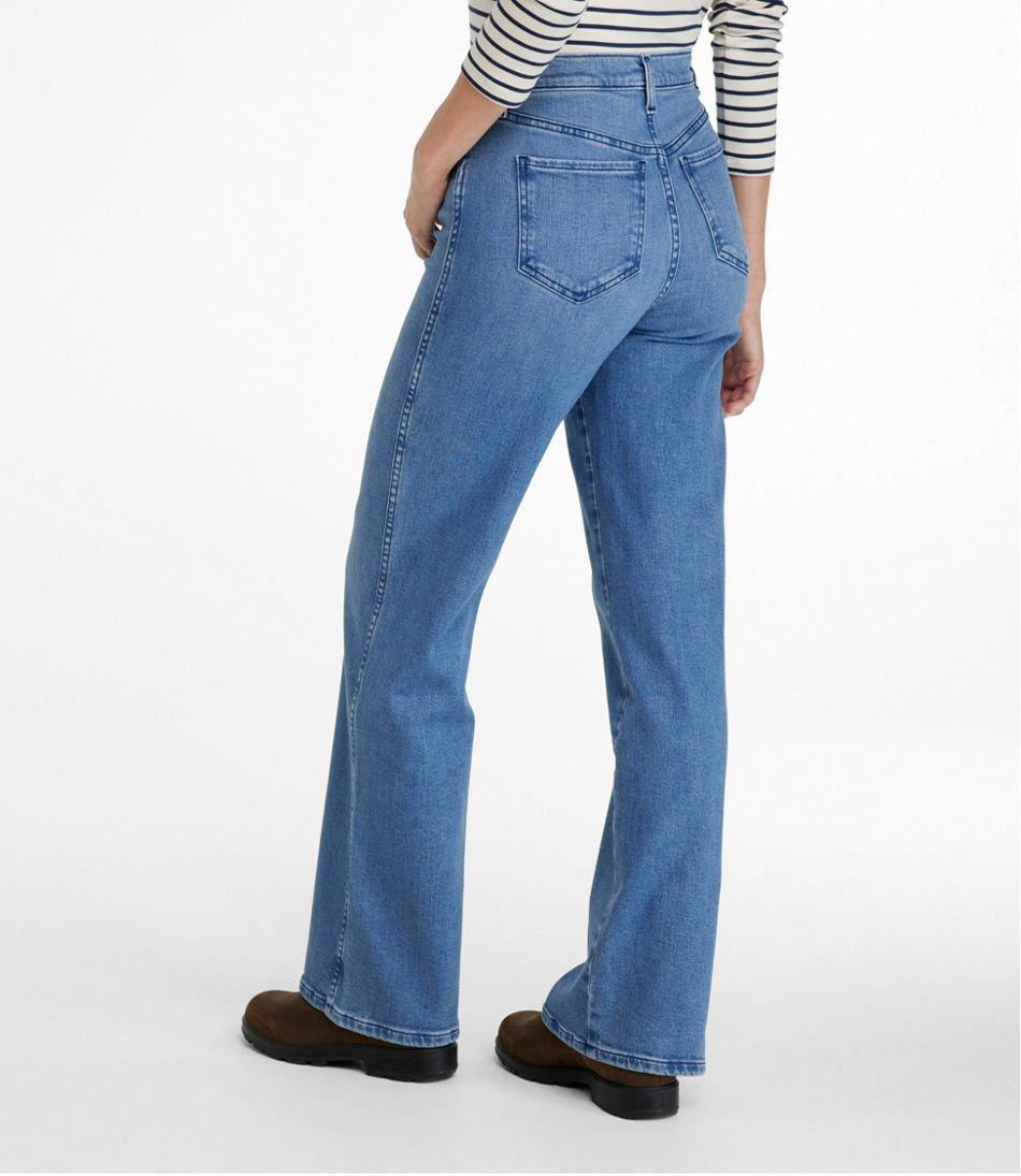 L.L.Bean | Women's L.L.Bean Everyday Stretch Jeans, High-Rise Relaxed Wide-Leg