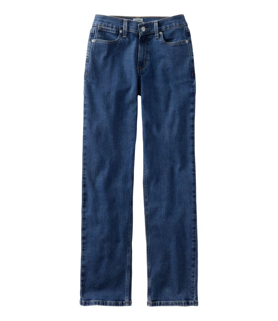 L.L.Bean | Women's 207 Vintage Jeans, Mid-Rise Relaxed Straight-Leg