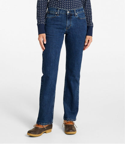 L.L.Bean | Women's 207 Vintage Jeans, Mid-Rise Relaxed Straight-Leg