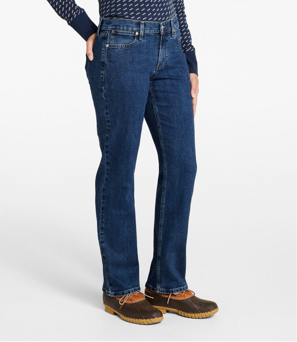 L.L.Bean | Women's 207 Vintage Jeans, Mid-Rise Relaxed Straight-Leg
