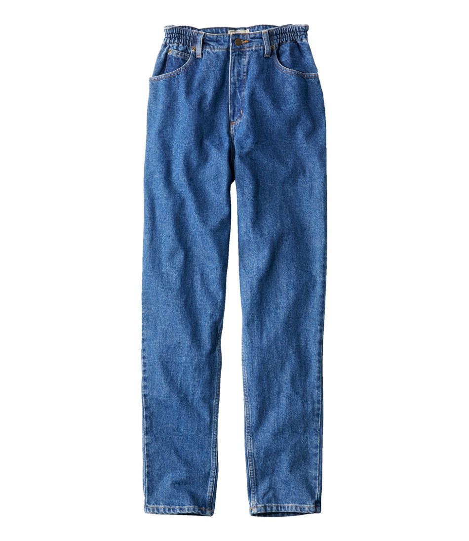 L.L.Bean | Women's Double L® Jeans, Ultra High-Rise Comfort Waist Tapered Leg
