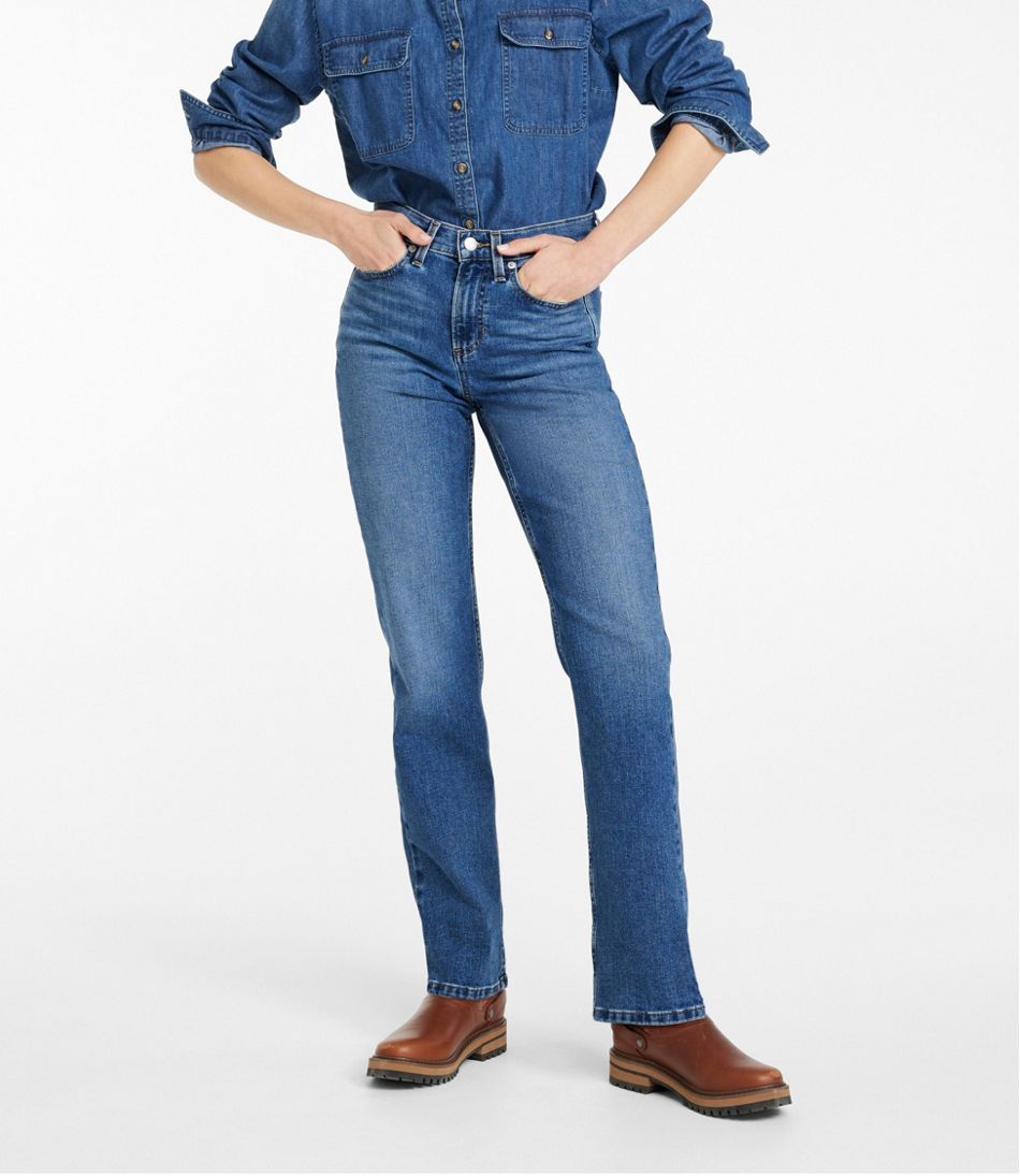 L.L.Bean | Women's 207 Vintage Jeans, High-Rise Straight-Leg