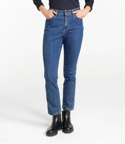 L.L.Bean | Women's True Shape Jeans, High-Rise Slim-Leg Ankle