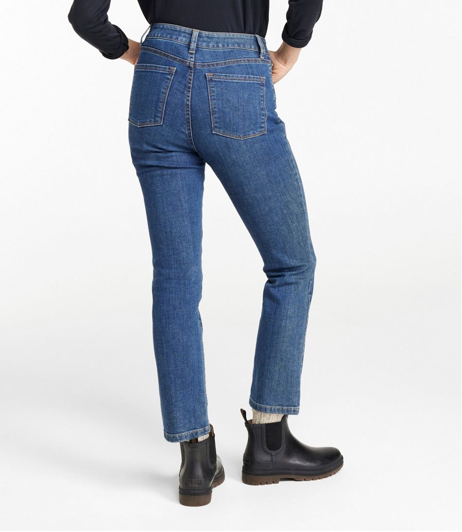 L.L.Bean | Women's True Shape Jeans, High-Rise Slim-Leg Ankle