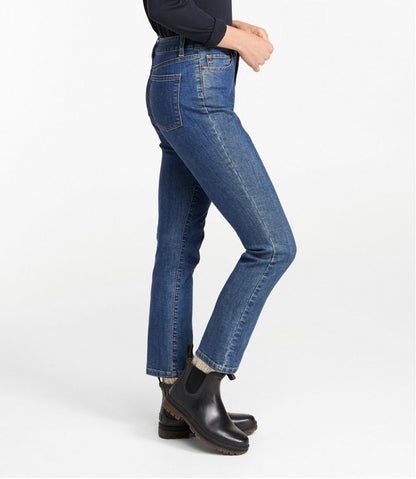 L.L.Bean | Women's True Shape Jeans, High-Rise Slim-Leg Ankle