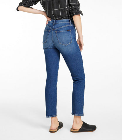 L.L.Bean | Women's Signature Super Stretch Jeans, High-Rise Skinny-Leg Ankle