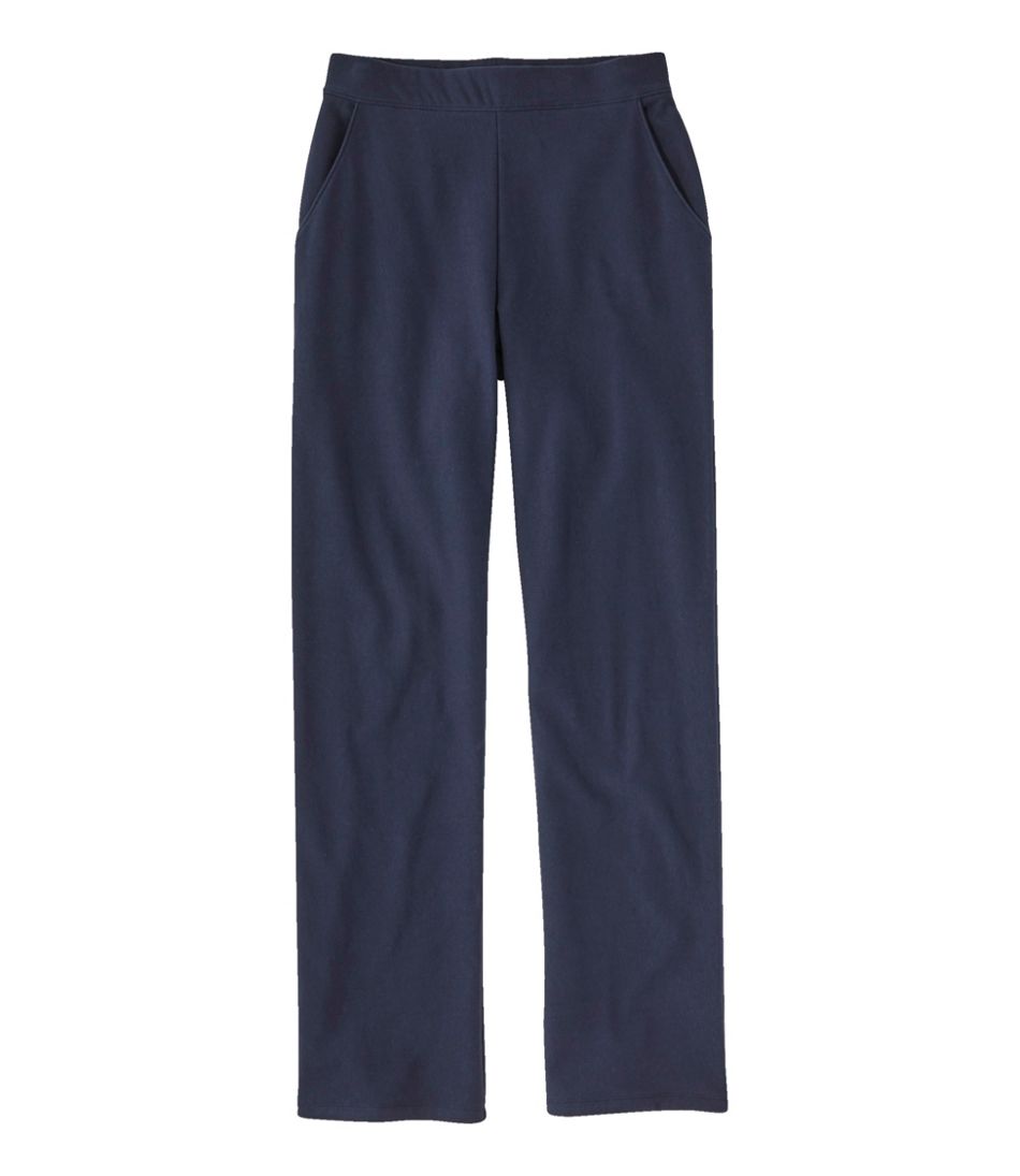 L.L.Bean | Women's Perfect Fit Pants, Fleece-Backed Straight-Leg