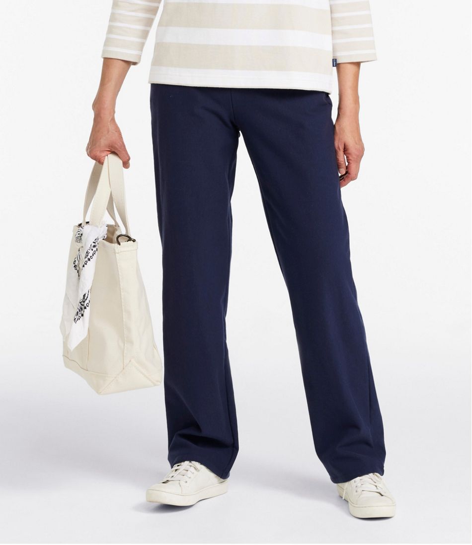 L.L.Bean | Women's Perfect Fit Pants, Fleece-Backed Straight-Leg