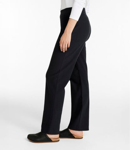 L.L.Bean | Women's Perfect Fit Pants, Fleece-Backed Straight-Leg