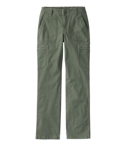 L.L.Bean | Women's 207 Vintage Cotton Canvas Pants, Mid-Rise Straight-Leg Cargo