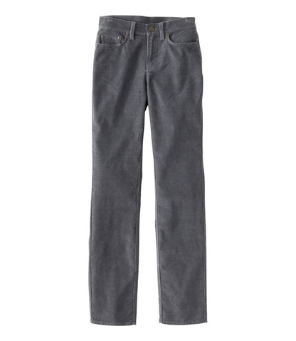 L.L.Bean | Women's BeanFlex Five-Pocket Corduroy Pants, Mid-Rise Straight-Leg