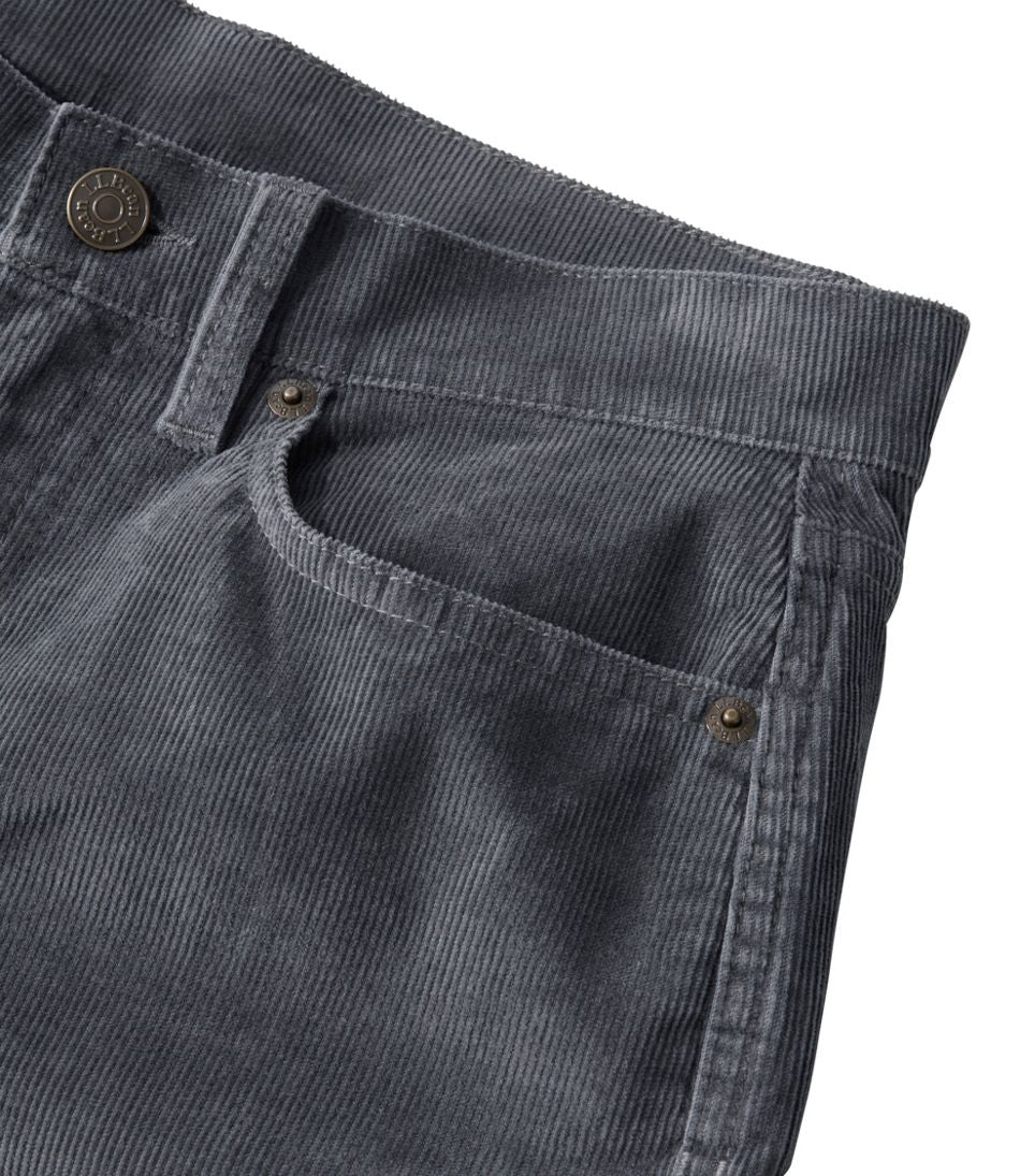 L.L.Bean | Women's BeanFlex Five-Pocket Corduroy Pants, Mid-Rise Straight-Leg