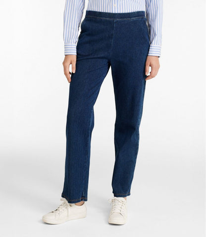 L.L.Bean | Women's Perfect Fit Pants, Denim Straight-Leg