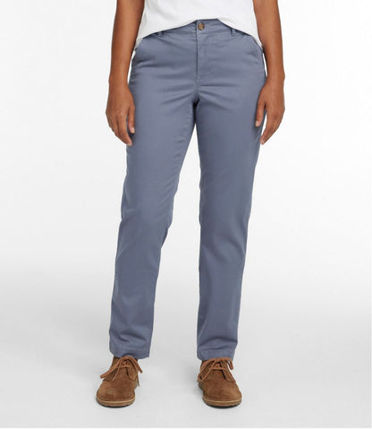 L.L.Bean | Women's Comfort Stretch Pants, Mid-Rise Straight-Leg Chino
