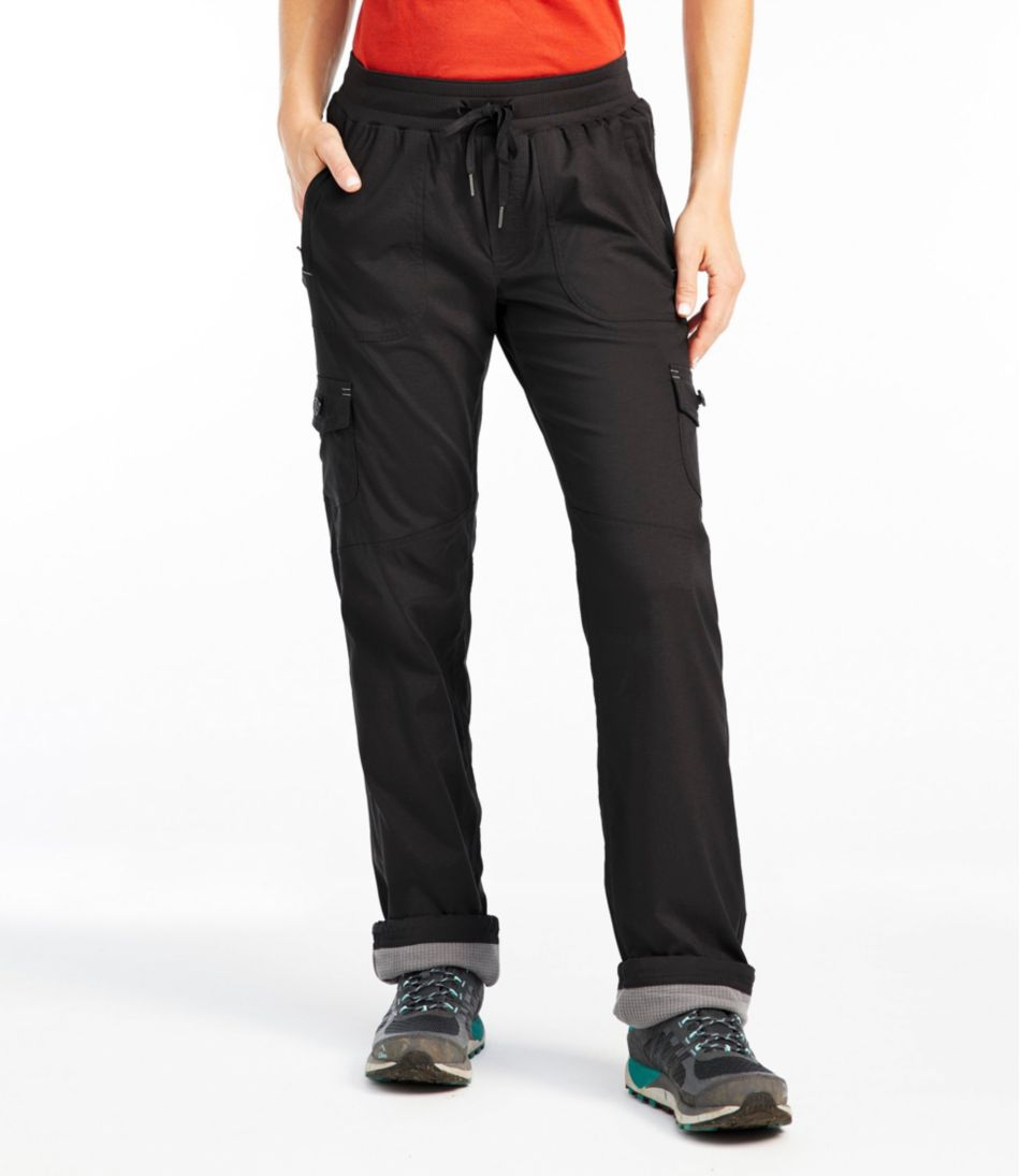 L.L.Bean | Women's Vista Camp Pants, Straight-Leg Fleece-Lined