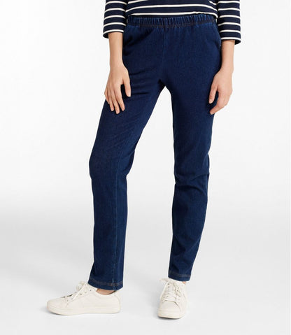 L.L.Bean | Women's Perfect Fit Pants, Denim Original Tapered Leg