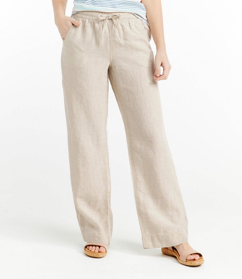 L.L.Bean | Women's Premium Washable Linen Pull-On Pants