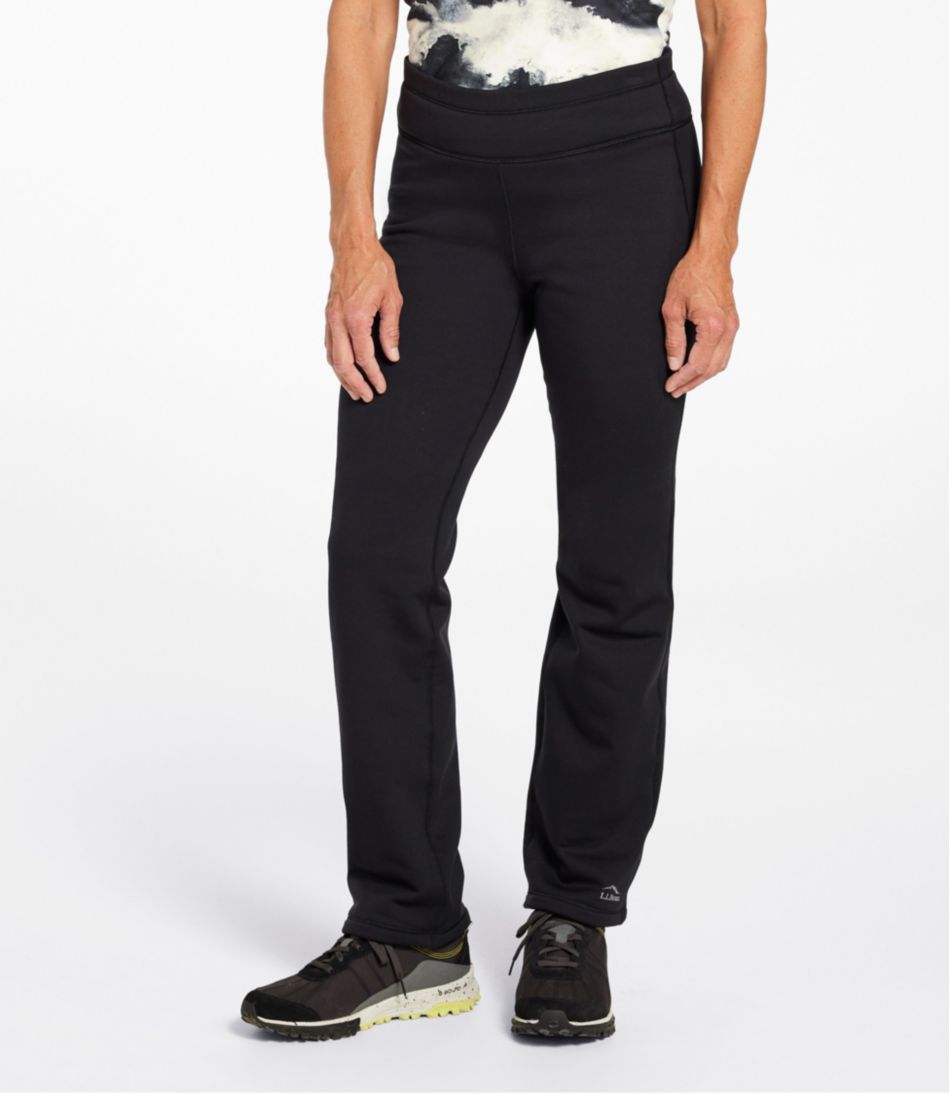L.L.Bean | Women's PrimaLoft ThermaStretch Fleece Pants, Mid-Rise Straight-Leg