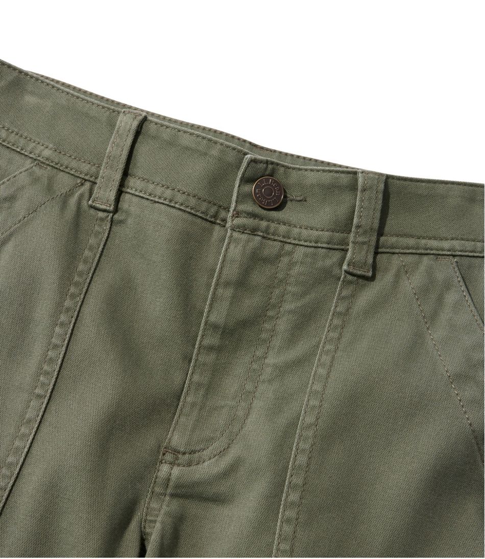 L.L.Bean | Women's Comfort Stretch Pants, Mid-Rise Straight-Leg Cargo
