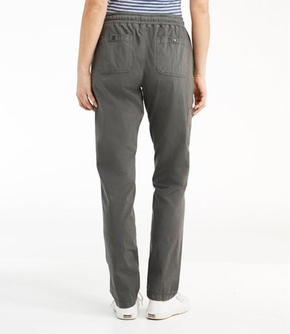 L.L.Bean | Women's Stretch Ripstop Pull-On Pants, Slim-Leg