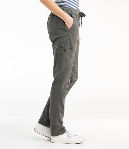 L.L.Bean | Women's Stretch Ripstop Pull-On Pants, Slim-Leg