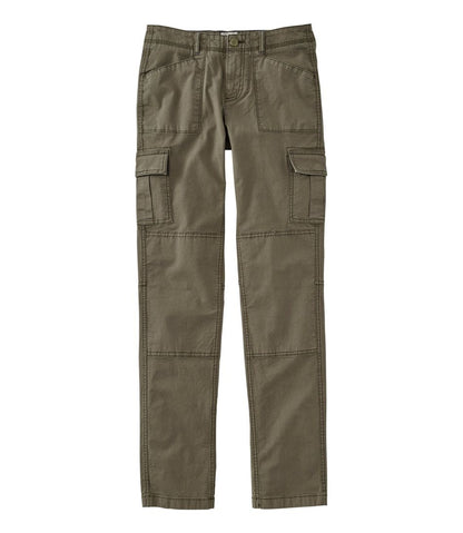 L.L.Bean | Women's Stretch Canvas Cargo Pants, Mid-Rise Straight-Leg