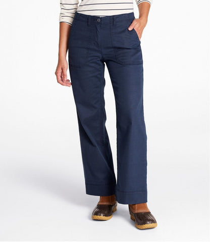 L.L.Bean | Women's Signature Utility Pants, Mid-Rise Wide-Leg Ankle-Length