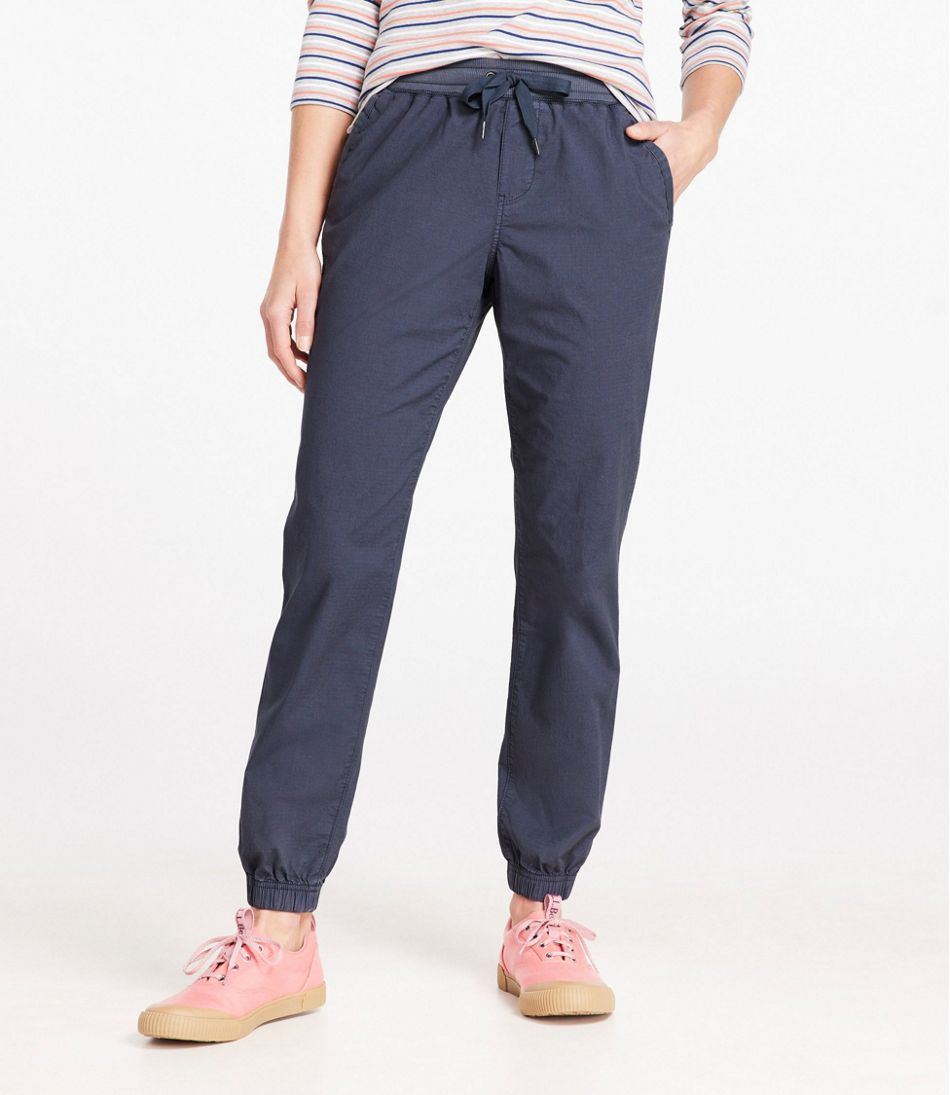 L.L.Bean | Women's Stretch Ripstop Pull-On Pants, Slim-Leg Jogger