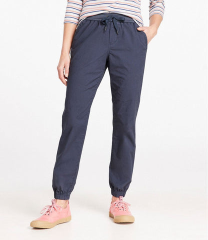 L.L.Bean | Women's Stretch Ripstop Pull-On Pants, Slim-Leg Jogger