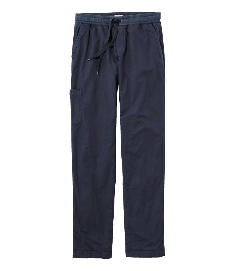 L.L.Bean | Women's Stretch Ripstop Pull-On Pants, Slim-Leg Fleece-Lined
