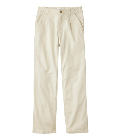 L.L.Bean | Women's Signature Easy-Cotton Pleated Chinos, Ankle