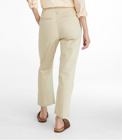 L.L.Bean | Women's Signature Easy-Cotton Pleated Chinos, Ankle
