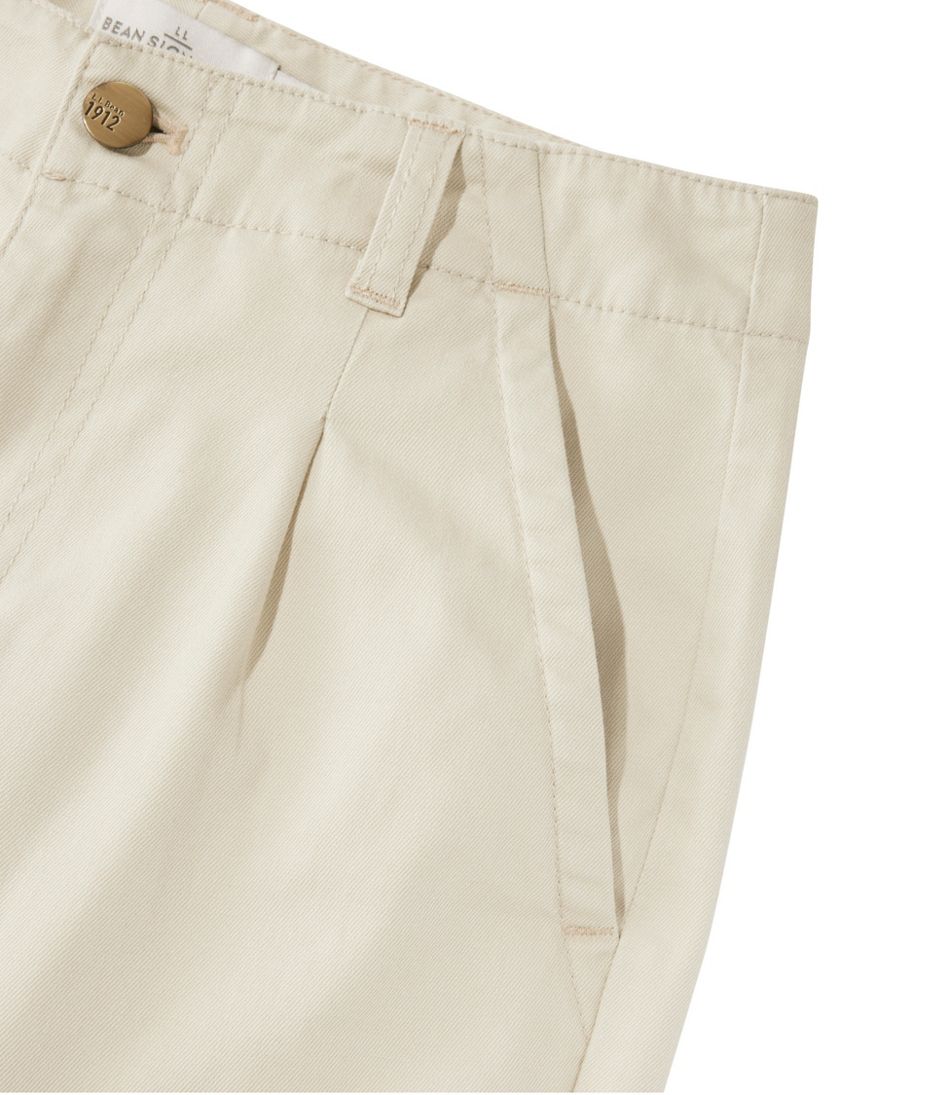 L.L.Bean | Women's Signature Easy-Cotton Pleated Chinos, Ankle