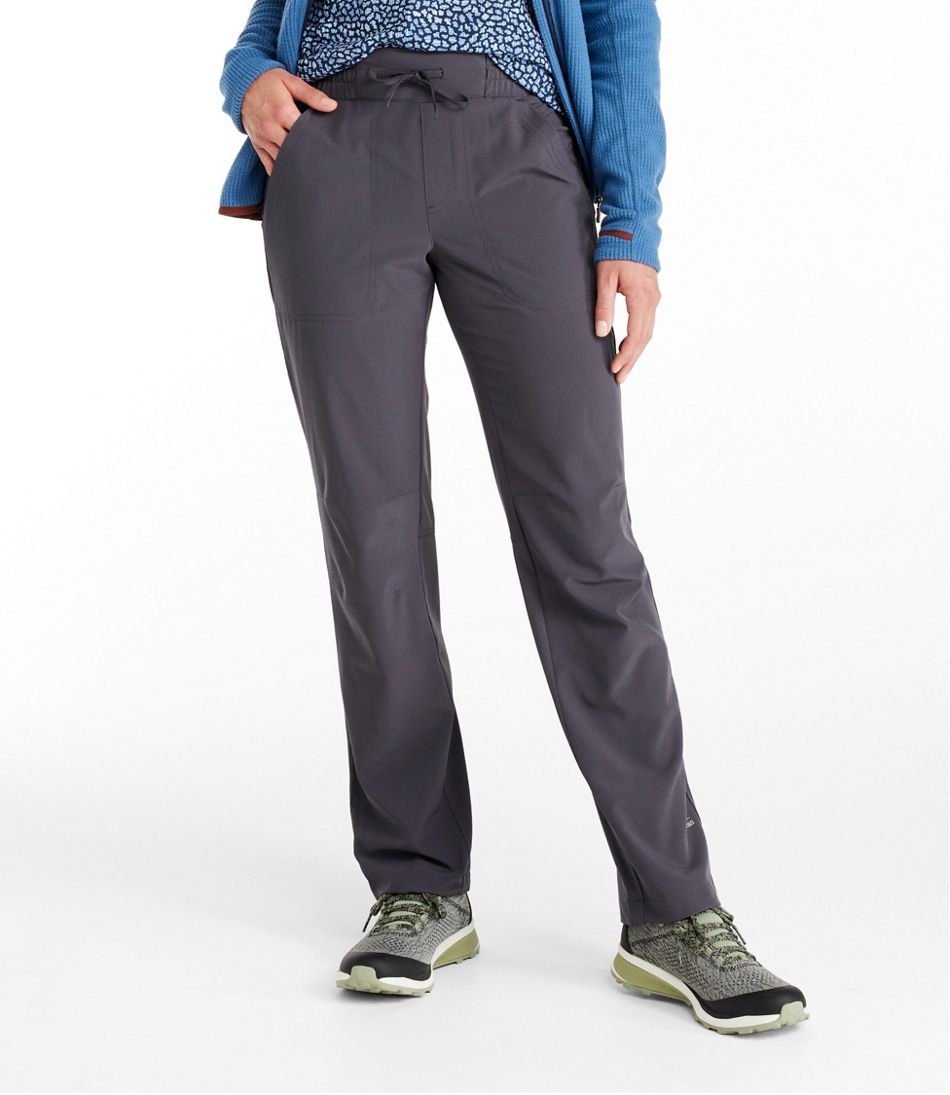 L.L.Bean | Women's VentureStretch Trail Pants, Mid-Rise Straight-Leg