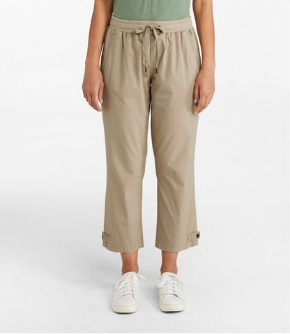 L.L.Bean | Women's Stretch Ripstop Pull-On Capri Pants, Slim-Leg