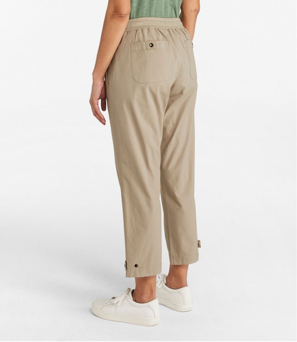 L.L.Bean | Women's Stretch Ripstop Pull-On Capri Pants, Slim-Leg