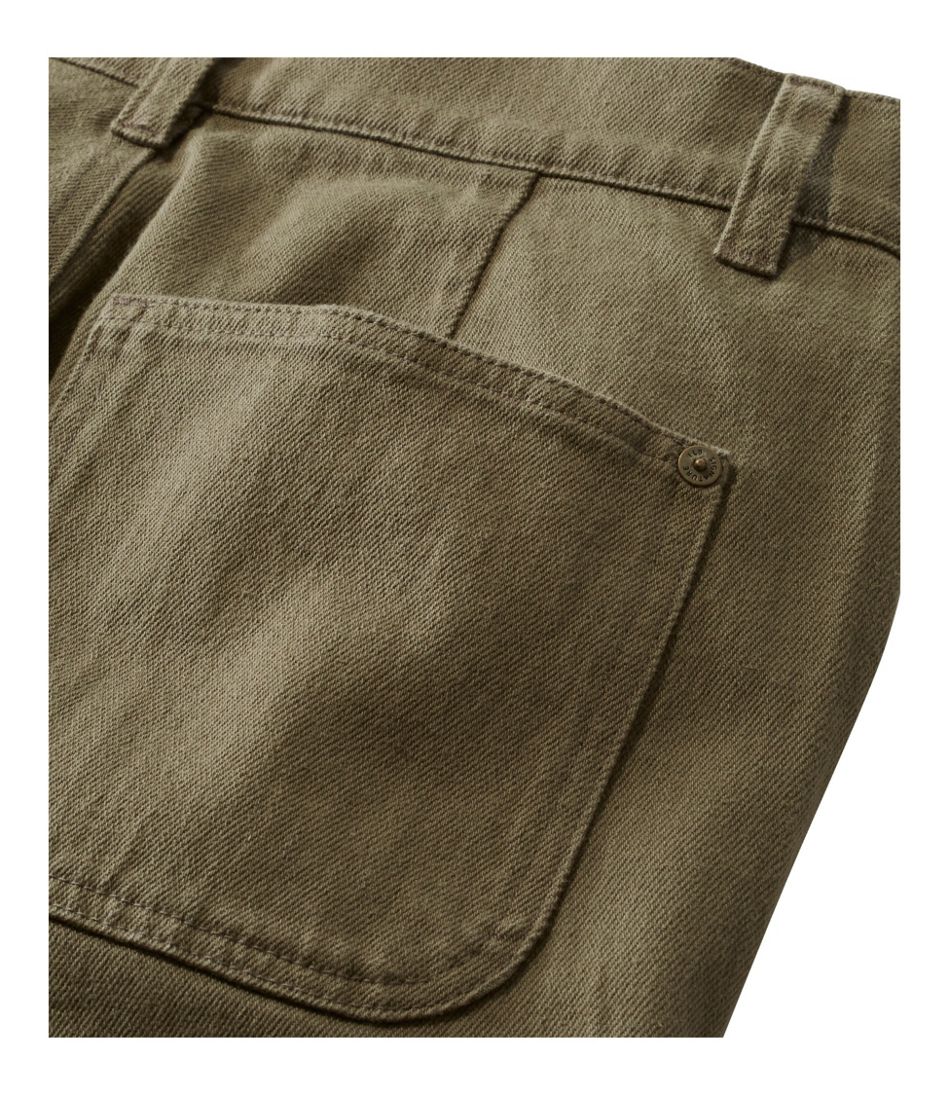 L.L.Bean | Women's Signature Washed Cotton Barrel Pants, High-Rise Tapered Leg