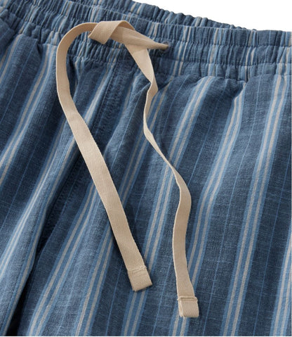 L.L.Bean | Women's Lakewashed Pull-On Chinos, Mid-Rise Tapered-Leg Chambray Ankle Pants