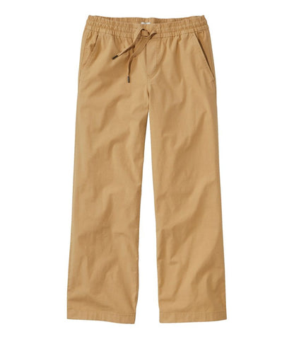 L.L.Bean | Women's Stretch Ripstop Pull-On Pants, Wide-Leg Ankle