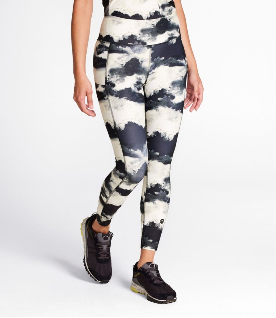 L.L.Bean | Women's L.L.Bean Everyday Performance 7/8 Leggings, High-Rise Pocket Print