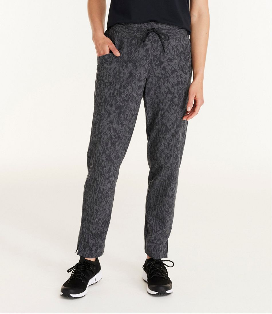 L.L.Bean | Women's VentureStretch Woven Ankle Pants, Mid-Rise Print