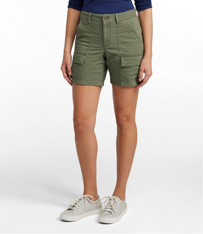 L.L.Bean | Women's Comfort Stretch Shorts, Cargo 7"