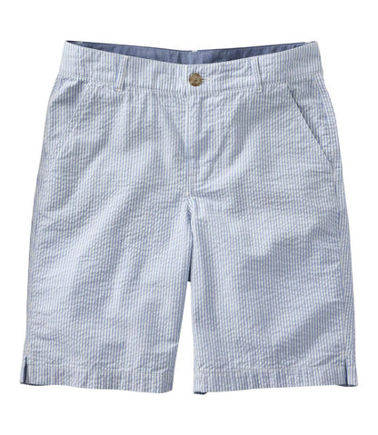 L.L.Bean | Women's Comfort Stretch Shorts, Seersucker Bermudas 9"