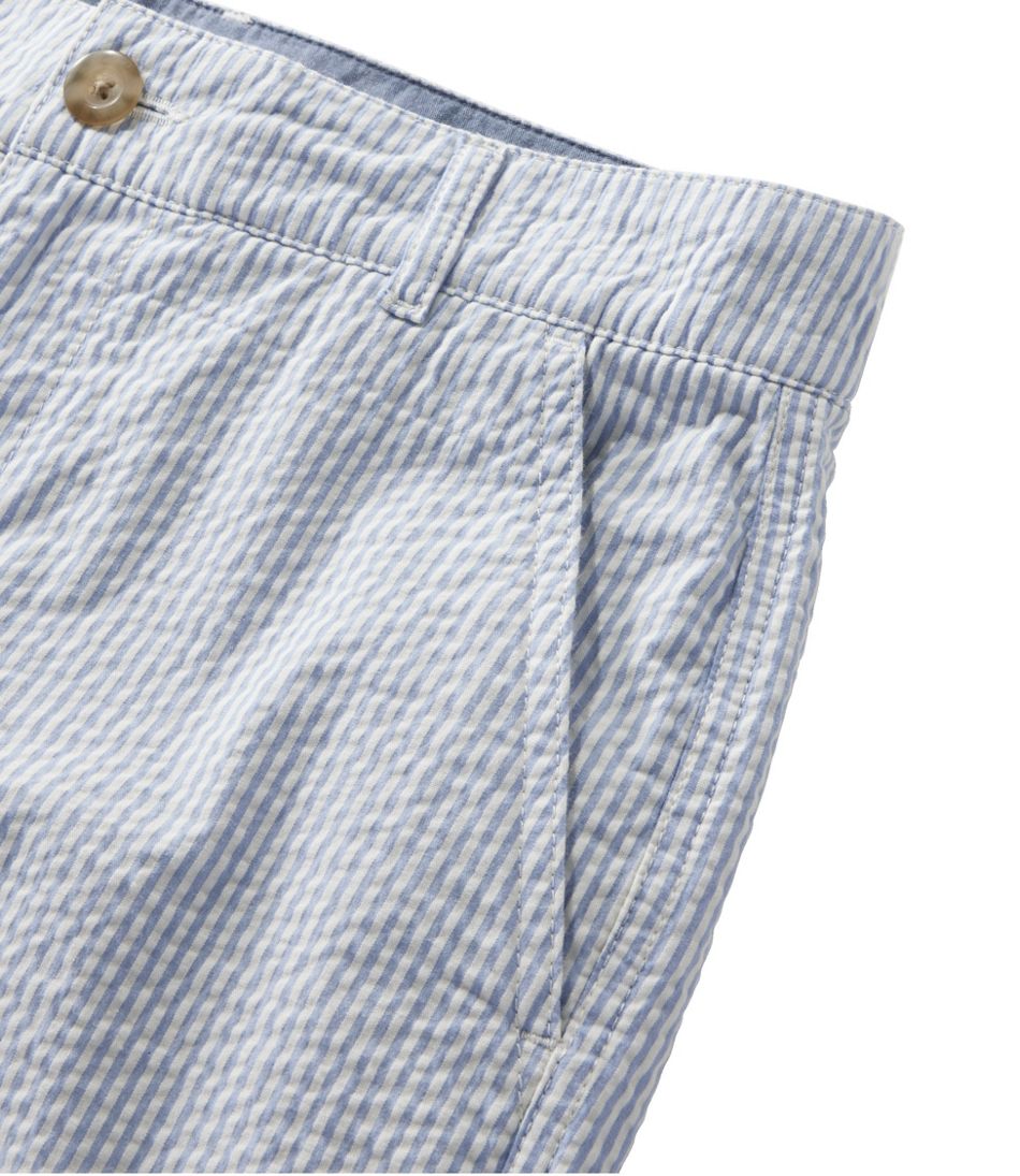 L.L.Bean | Women's Comfort Stretch Shorts, Seersucker Bermudas 9"